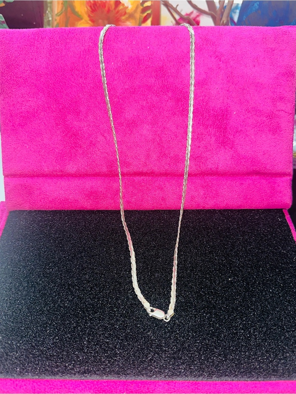 Sterling Silver Rope Chain Necklace - 20 grams 
24 inch long